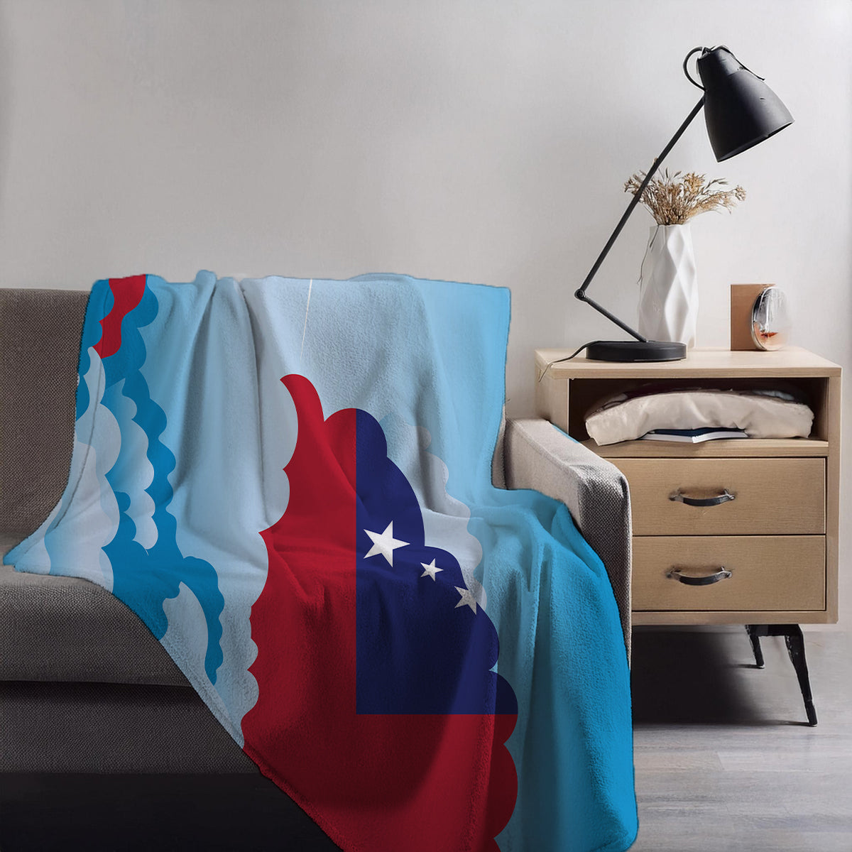 Samoa Day Clouds Blanket Throw