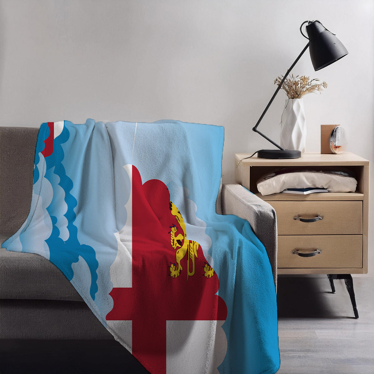 Sark Day Clouds Blanket Throw