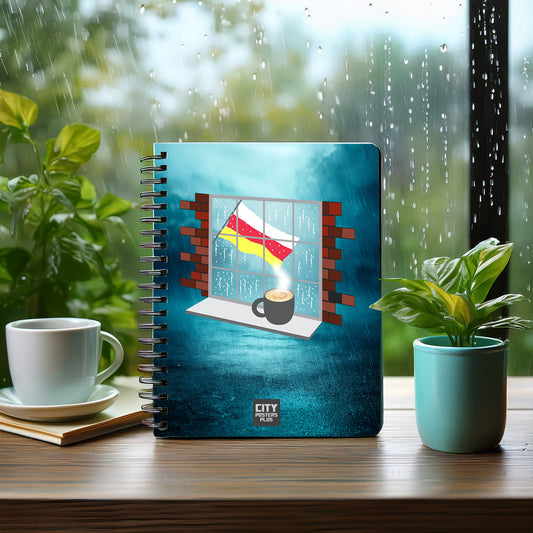 South Ossetia  Coffee Rain Notebook