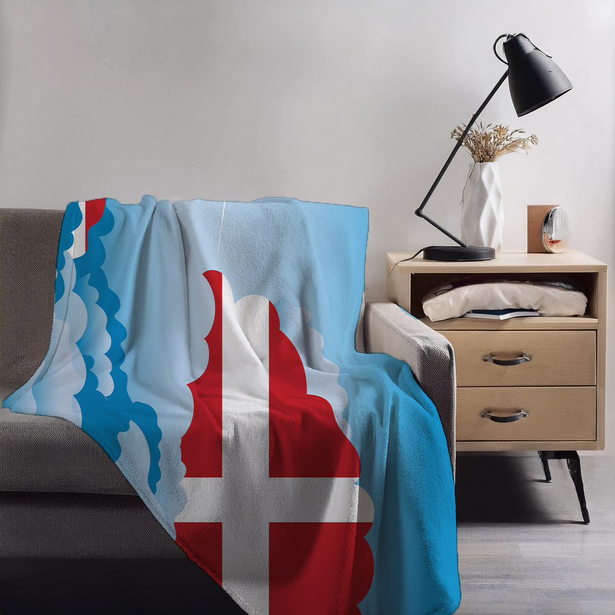 Sovereign Military Order of Malta Day Clouds Blanket Throw