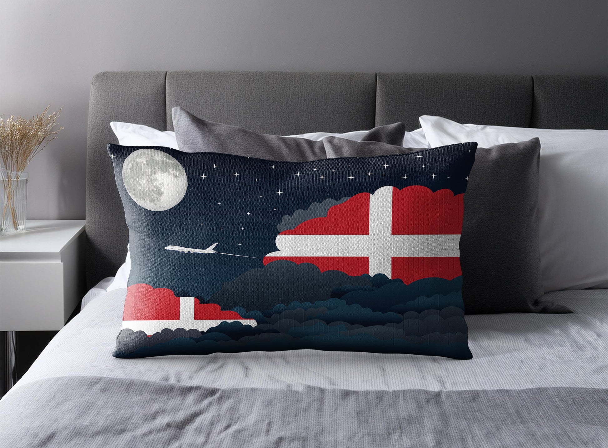 Sovereign Military Order of Malta Night Clouds Pillow Case and Pillow Throw