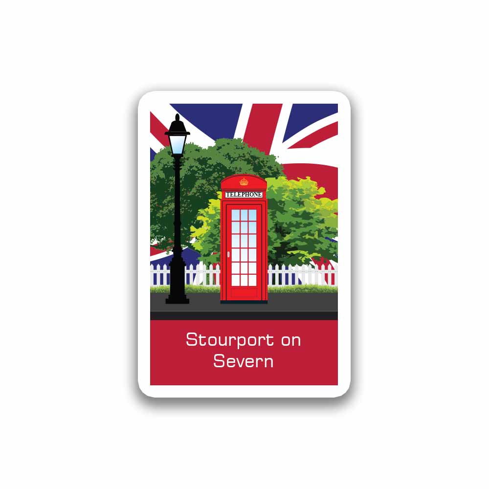 Stourport on Severn Red Telephone Fridge Magnet