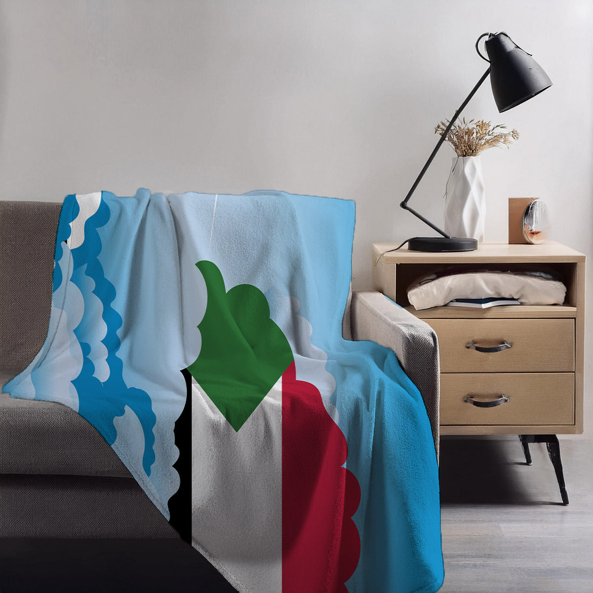 Sudan Day Clouds Blanket Throw