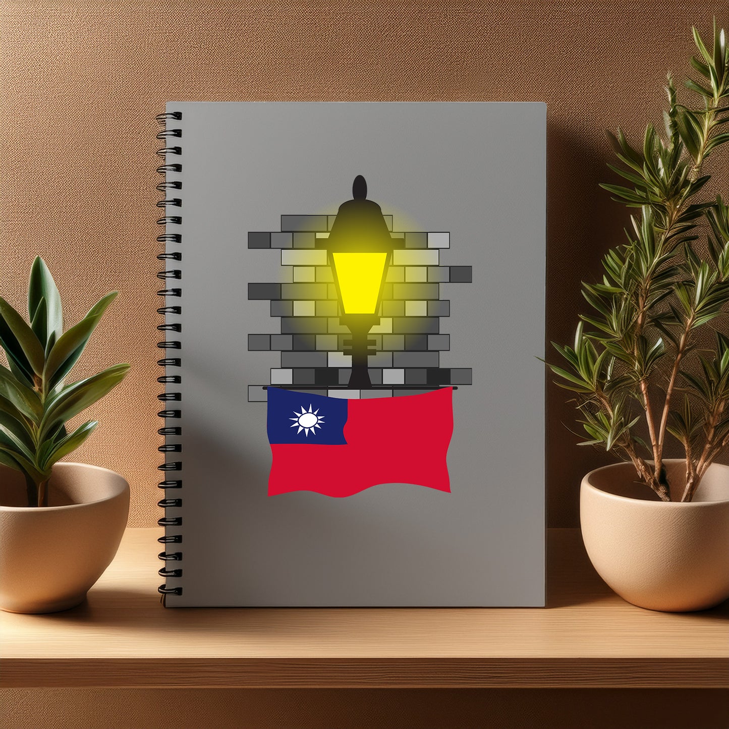 Taiwan  Street Lamp Bricks Notebook