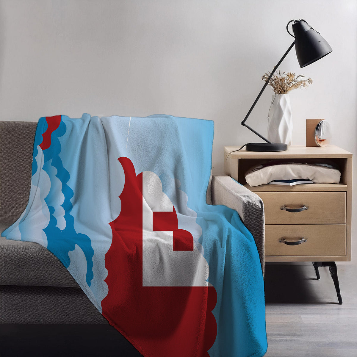 Tonga Day Clouds Blanket Throw