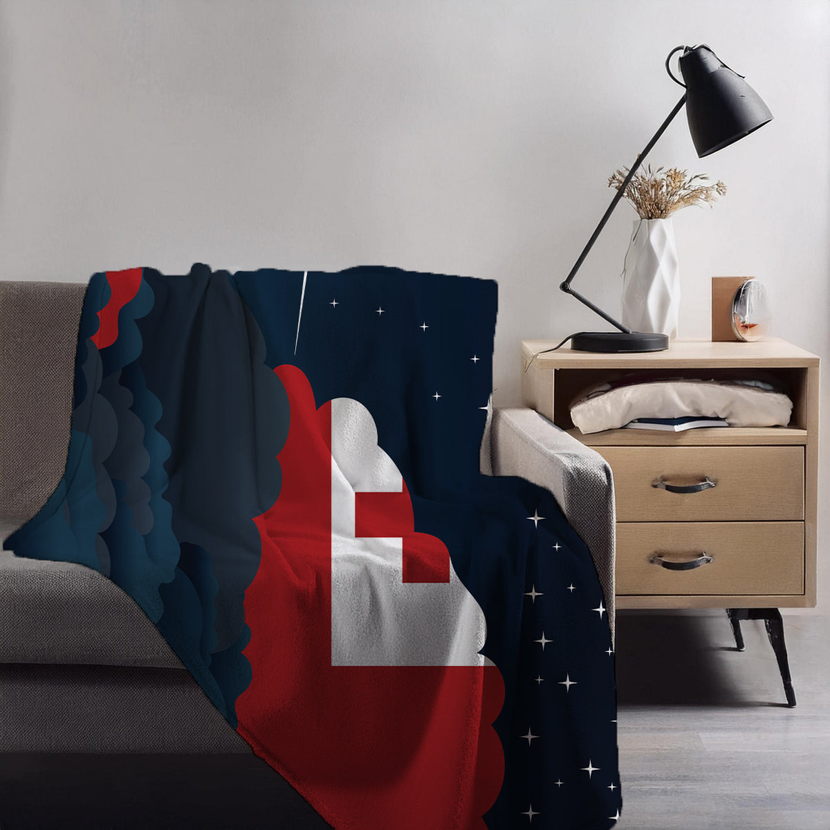 Tonga Night Clouds Blanket Throw
