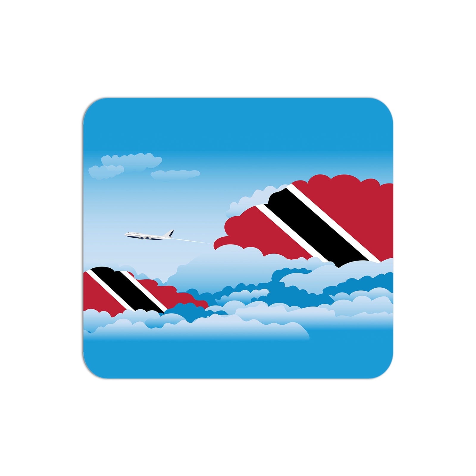 Trinidad and Tobago Airplane Airport Flight Day Clouds Mousepad 