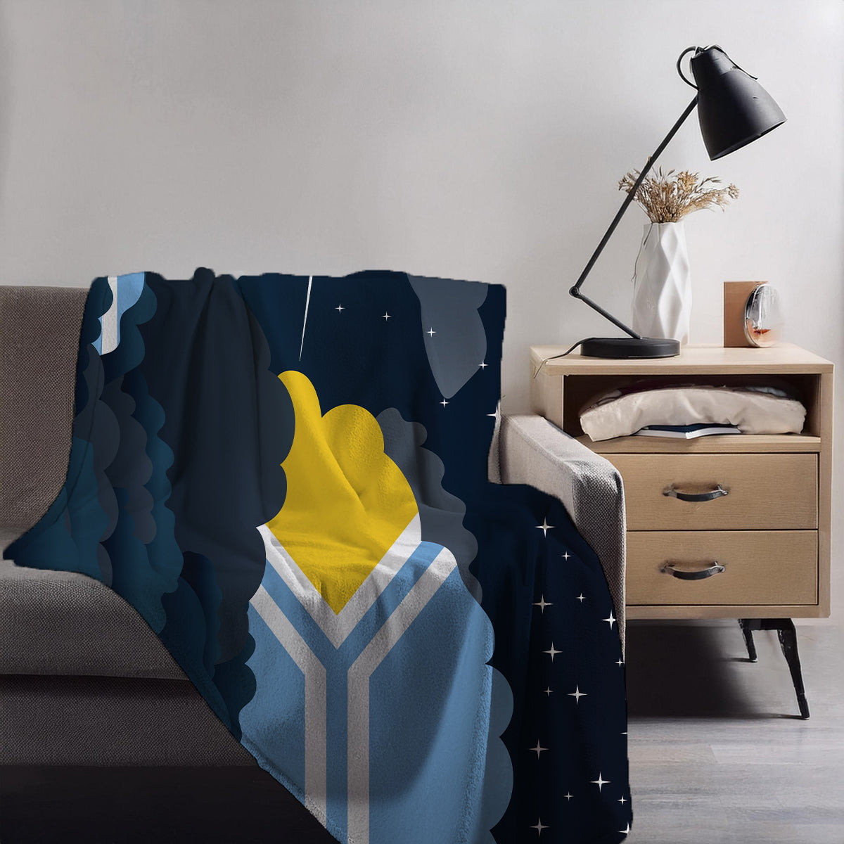 Tuva Night Clouds Blanket Throw