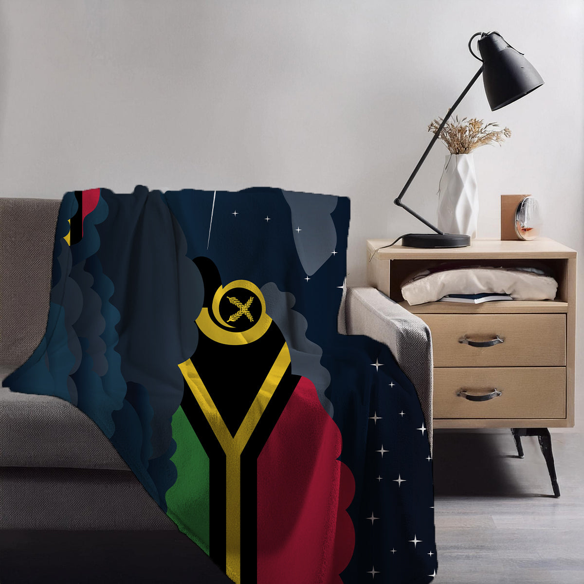 Vanuatu Night Clouds Blanket Throw