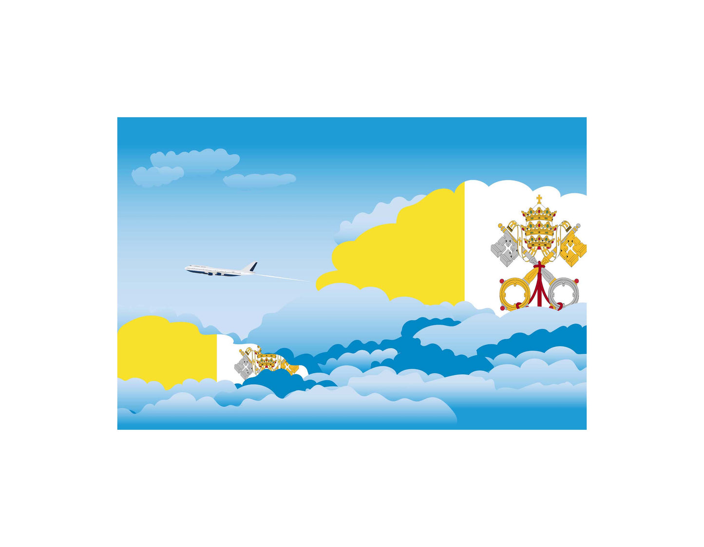 Vatican City Holy See Day Clouds Blanket Throw