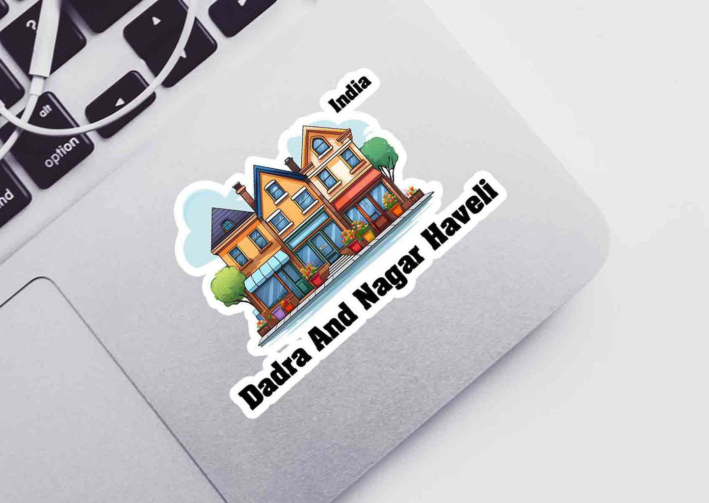 Dadra And Nagar Haveli Three Home Office Shop Sticker