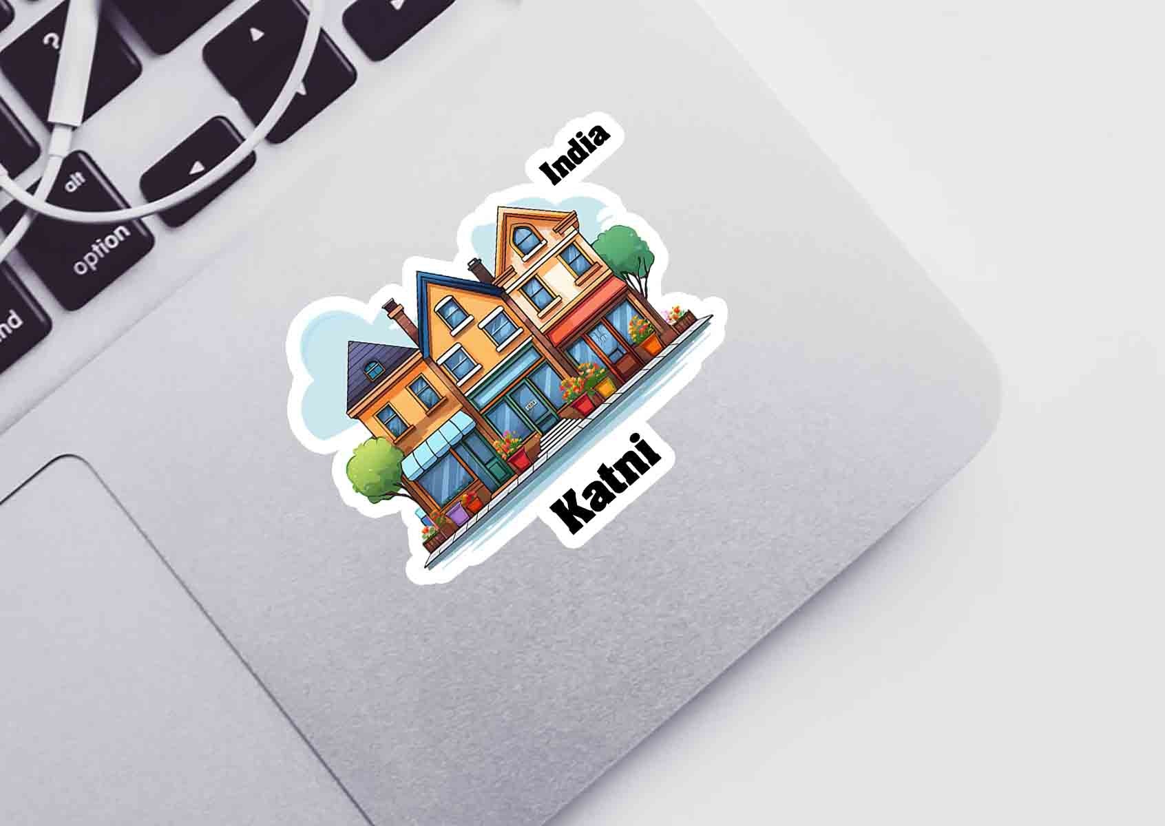 Katni Three Home Office Shop Sticker