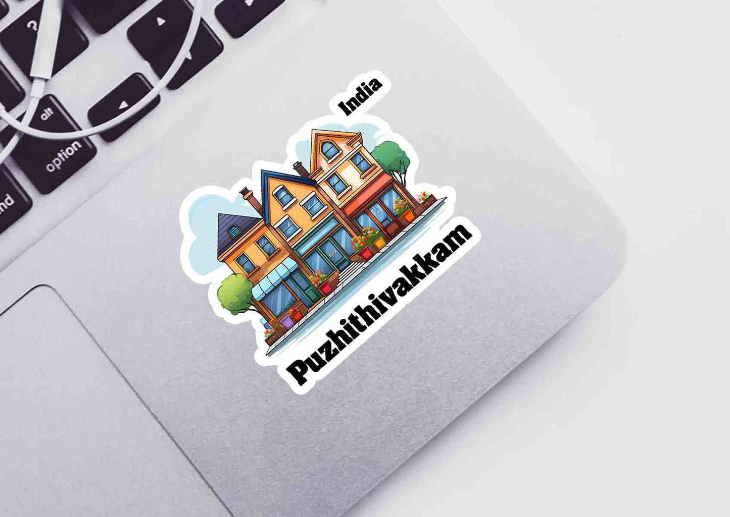 Puzhithivakkam Three Home Office Shop Sticker