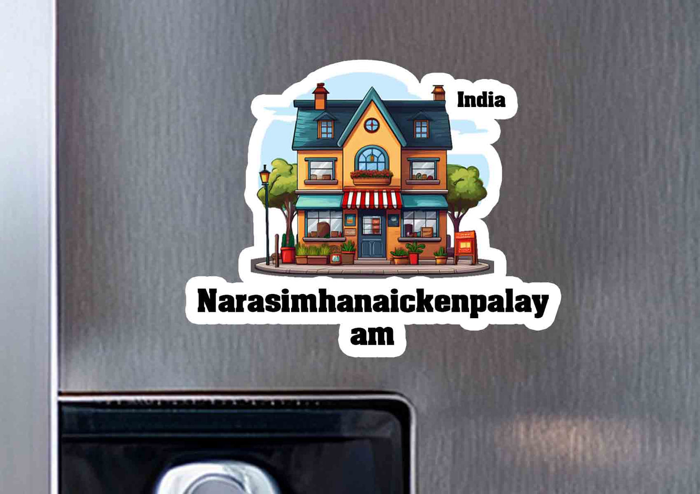 Narasimhanaickenpalayam One Home Office Shop Fridge Magnet
