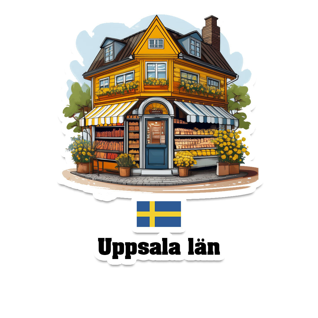 Uppsala län Fridge Magnet
