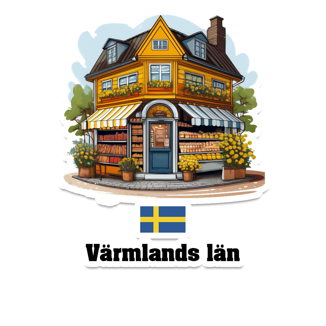Värmlands län Fridge Magnet
