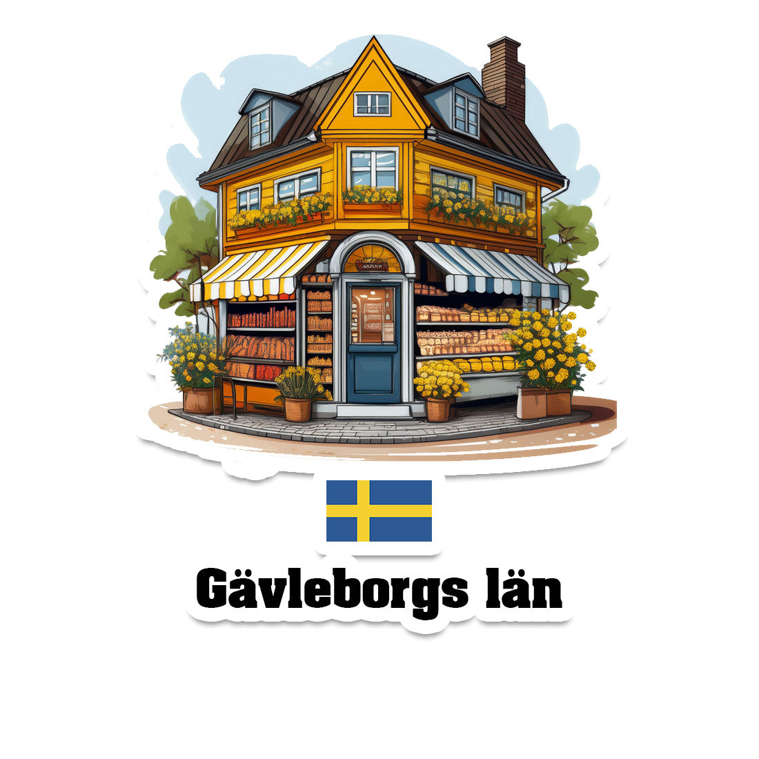 Gävleborgs län Fridge Magnet