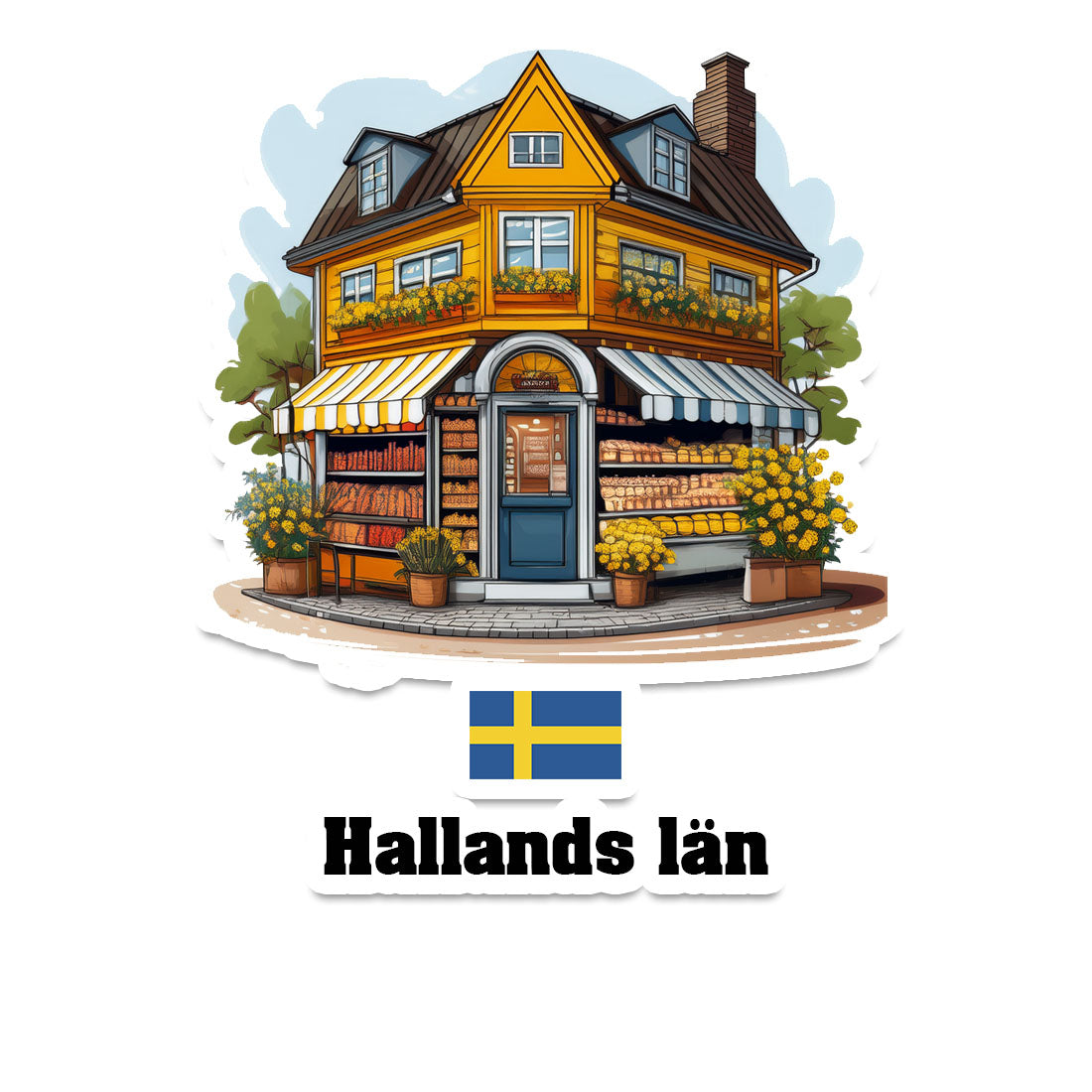 Hallands län Sticker