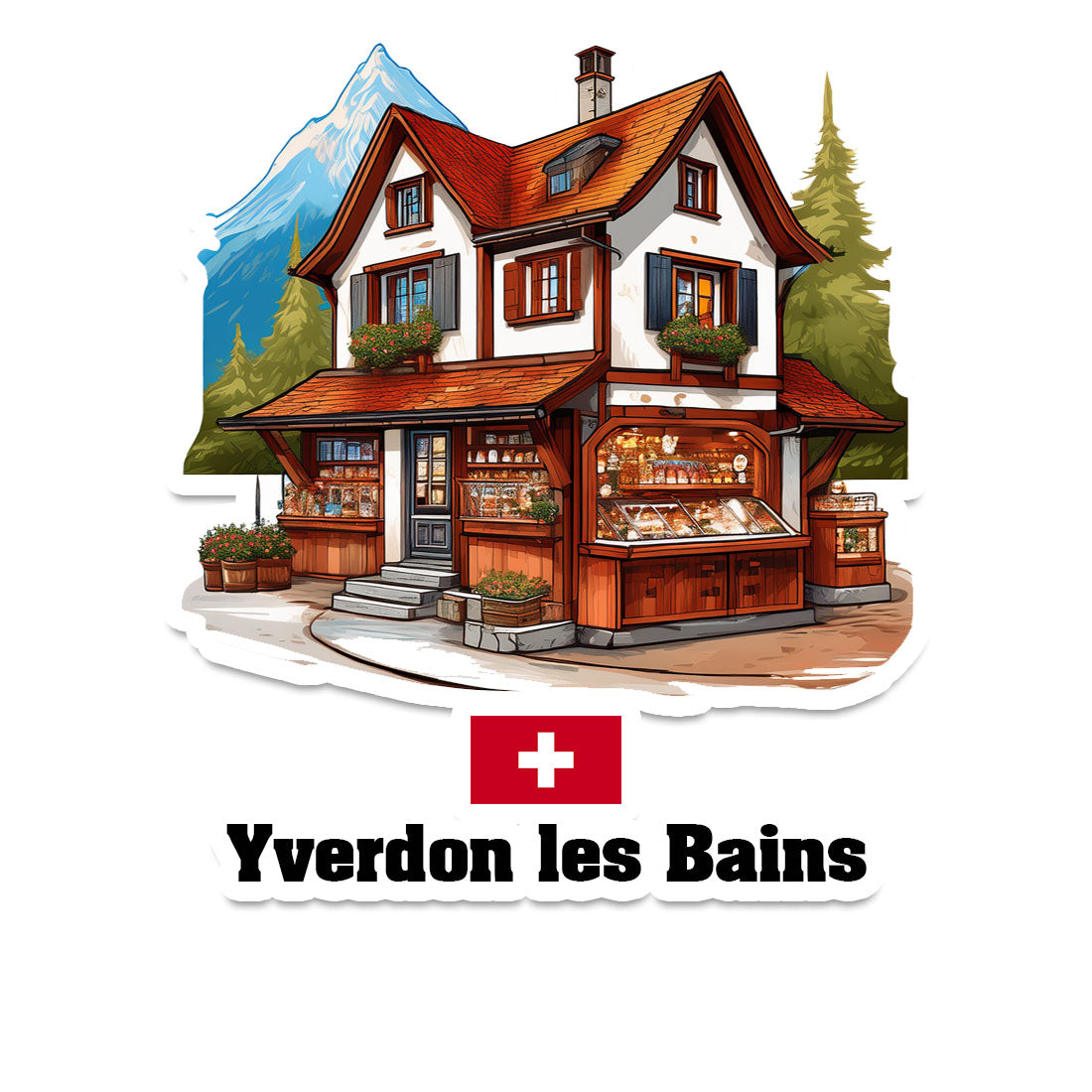 Yverdon les Bains Sticker