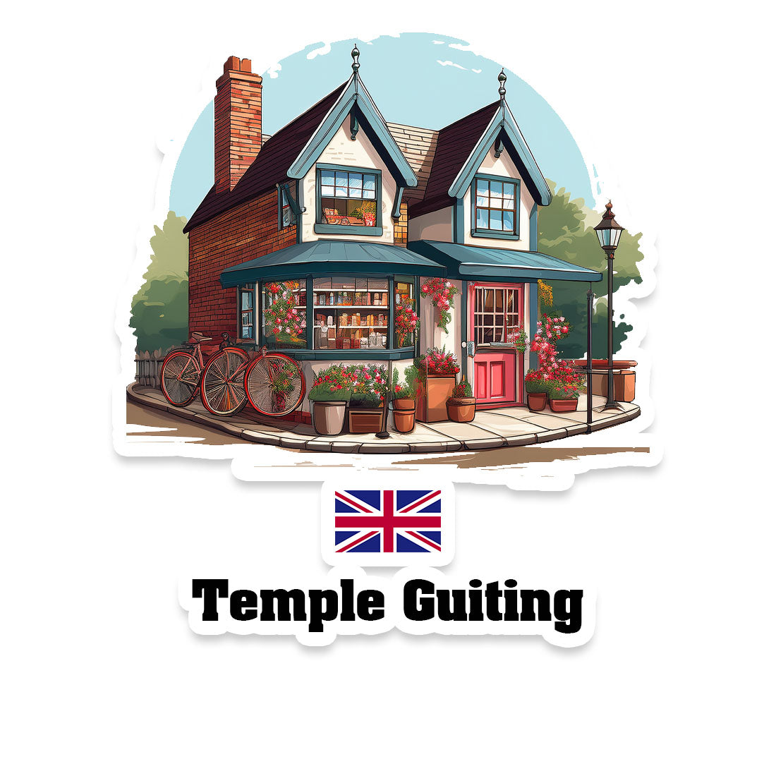 Temple Guiting Sticker