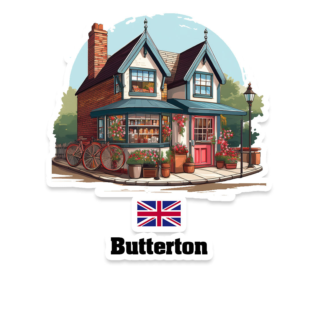 Butterton Fridge Magnet