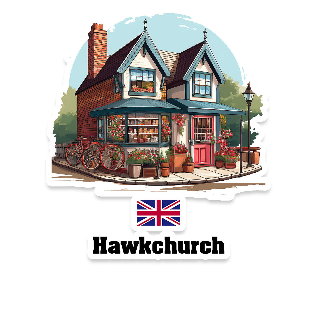 Hawkchurch Fridge Magnet