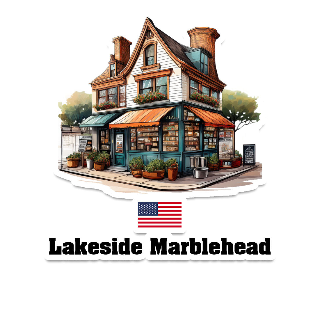Lakeside Marblehead Fridge Magnet