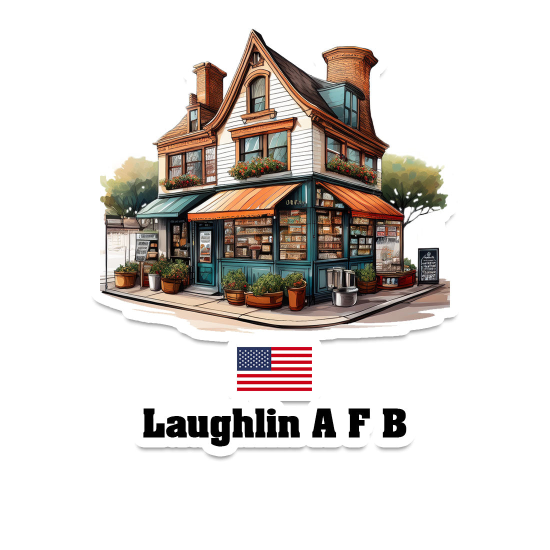 Laughlin A F B Sticker