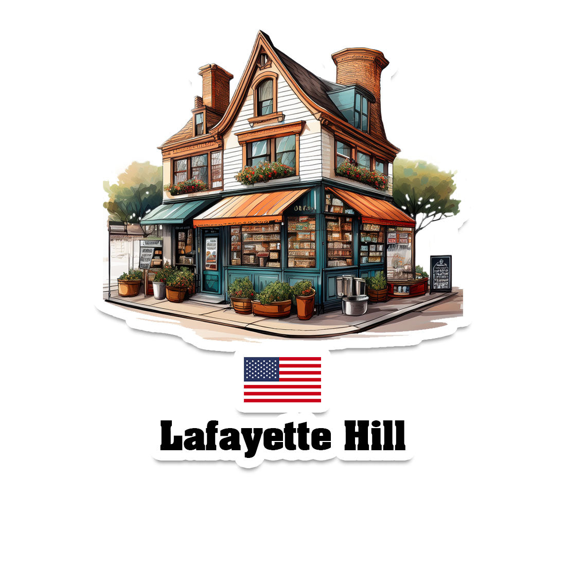 Lafayette Hill Sticker