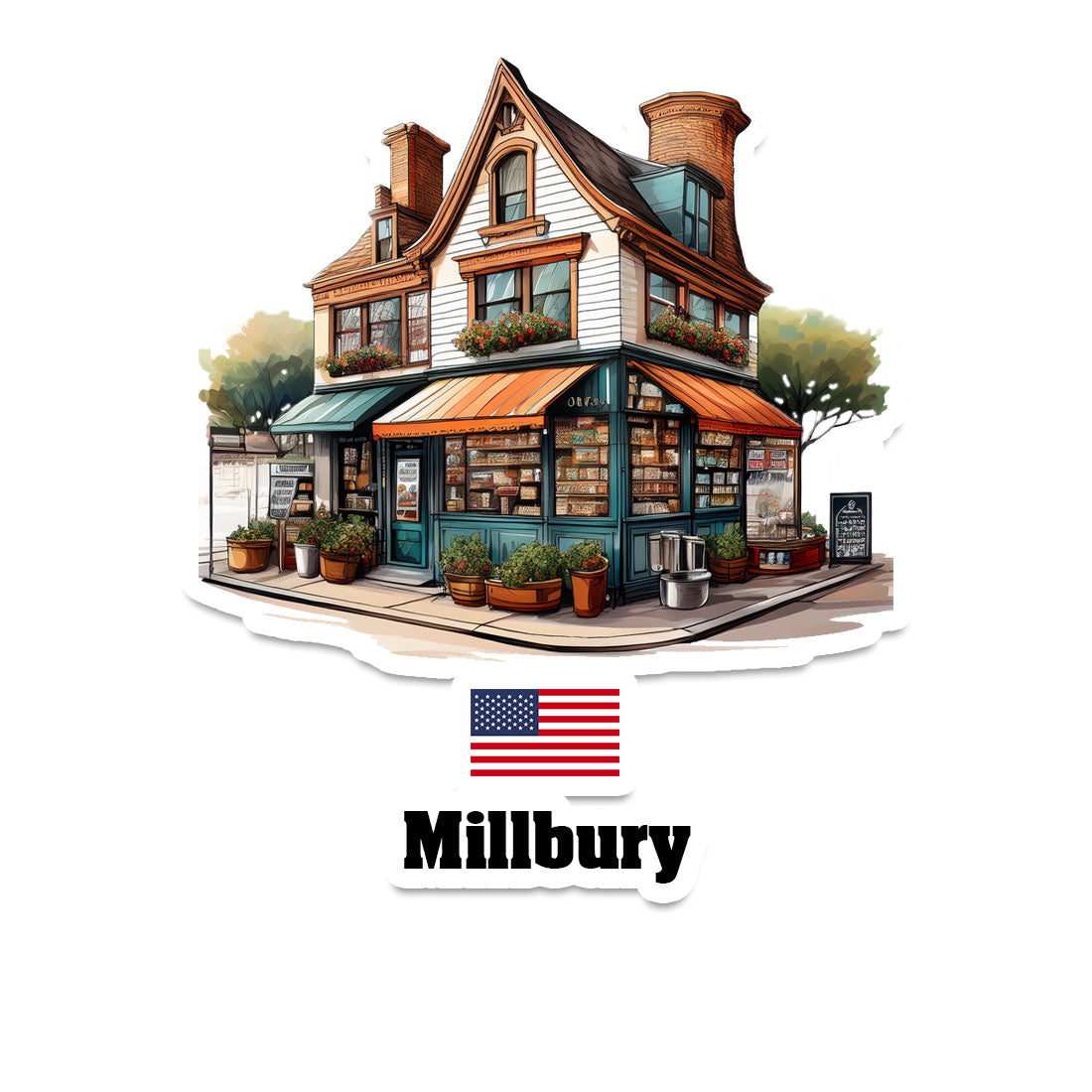 Millbury Fridge Magnet