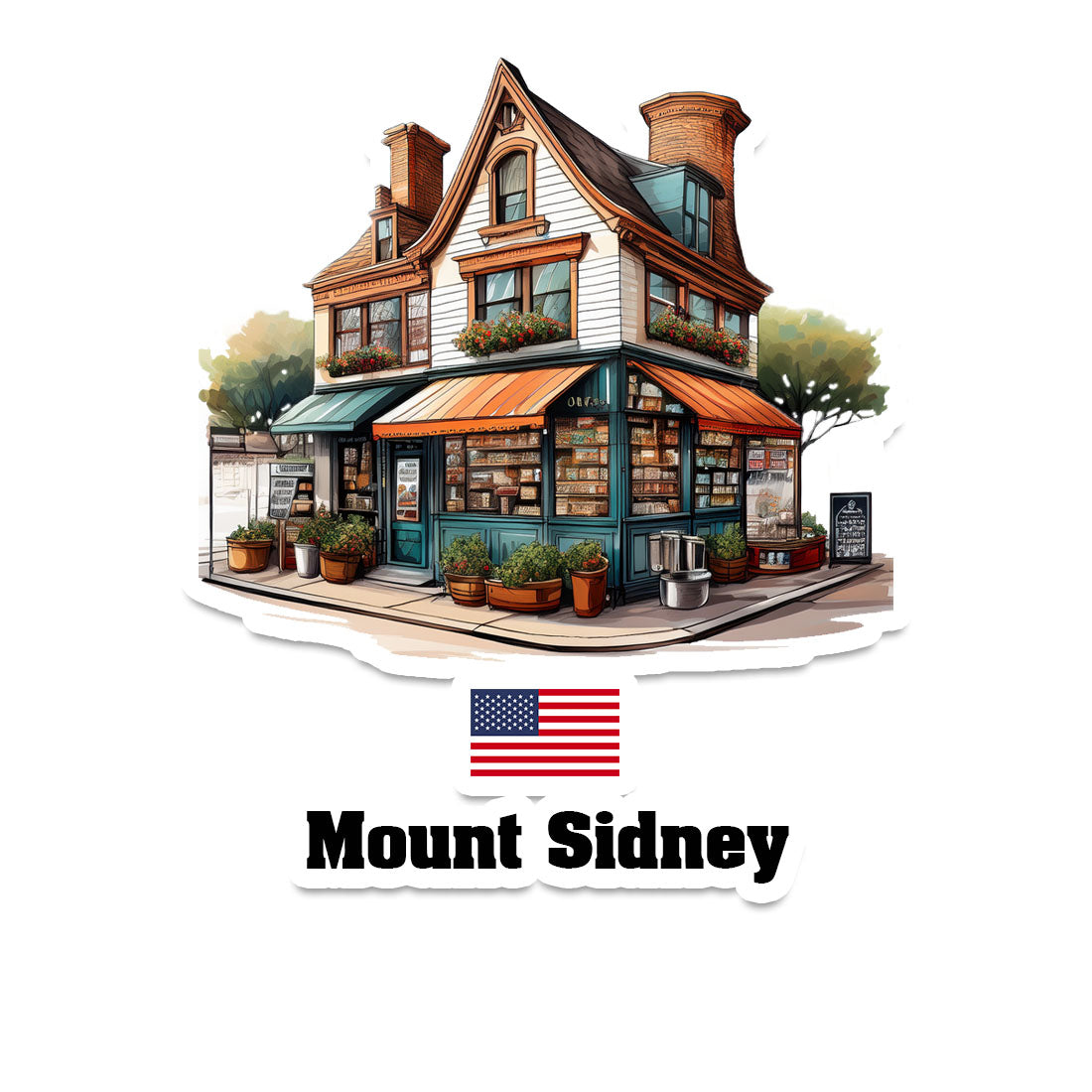 Mount Sidney Sticker