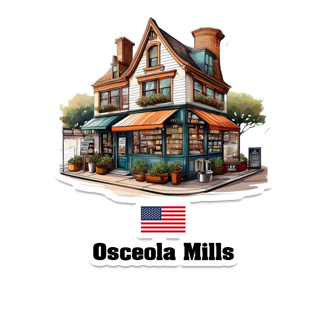 Osceola Mills Fridge Magnet