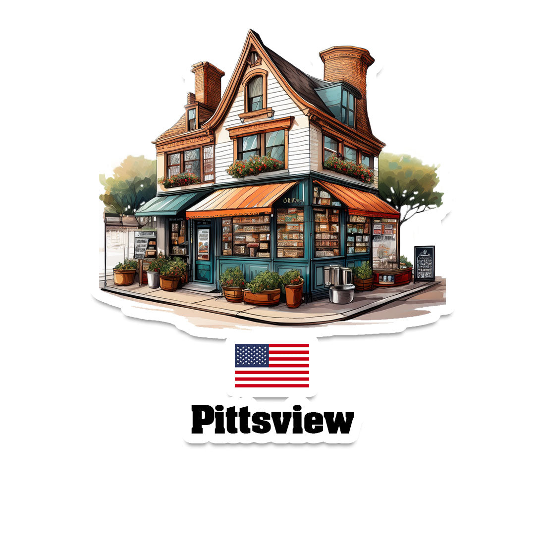 Pittsview Sticker