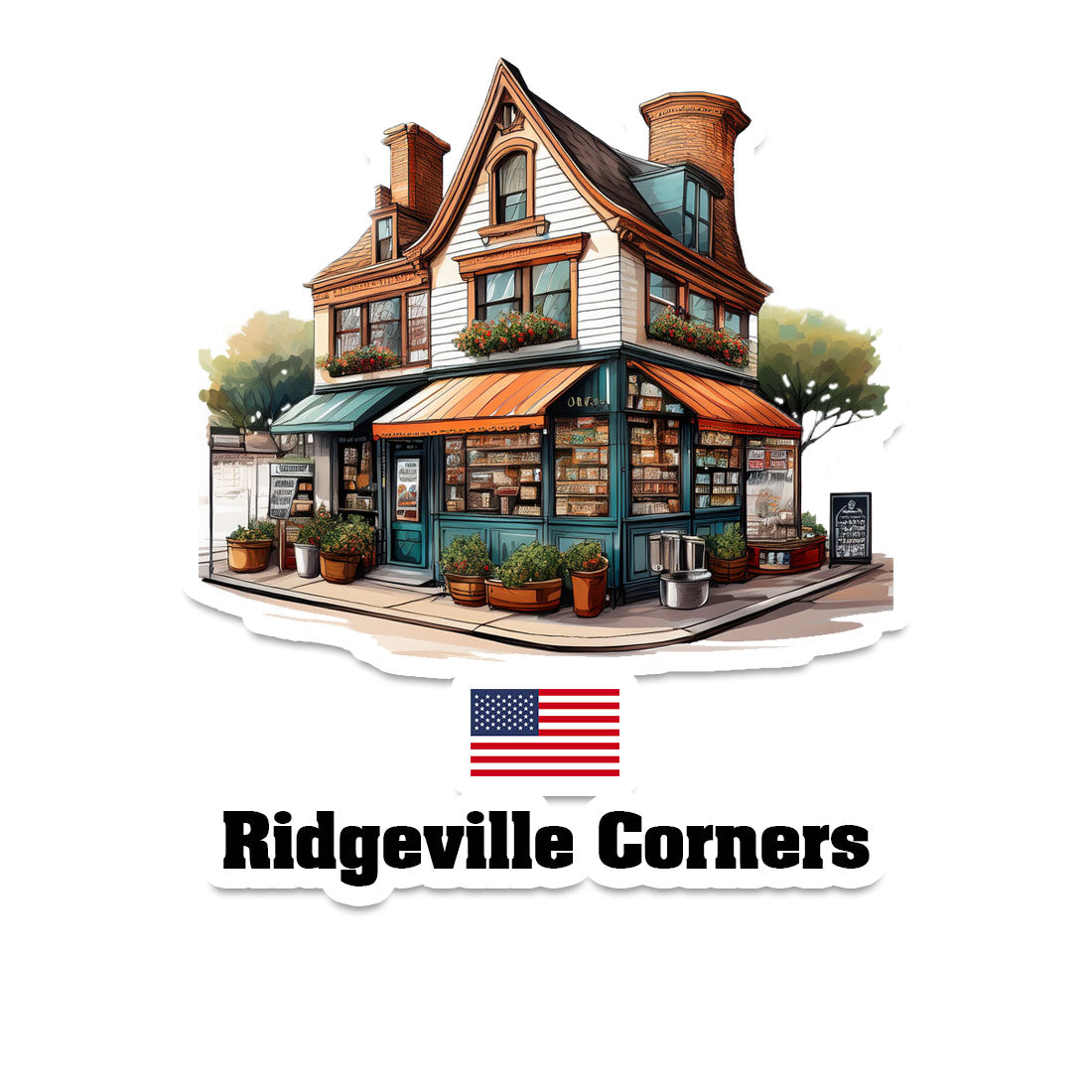 Ridgeville Corners Fridge Magnet