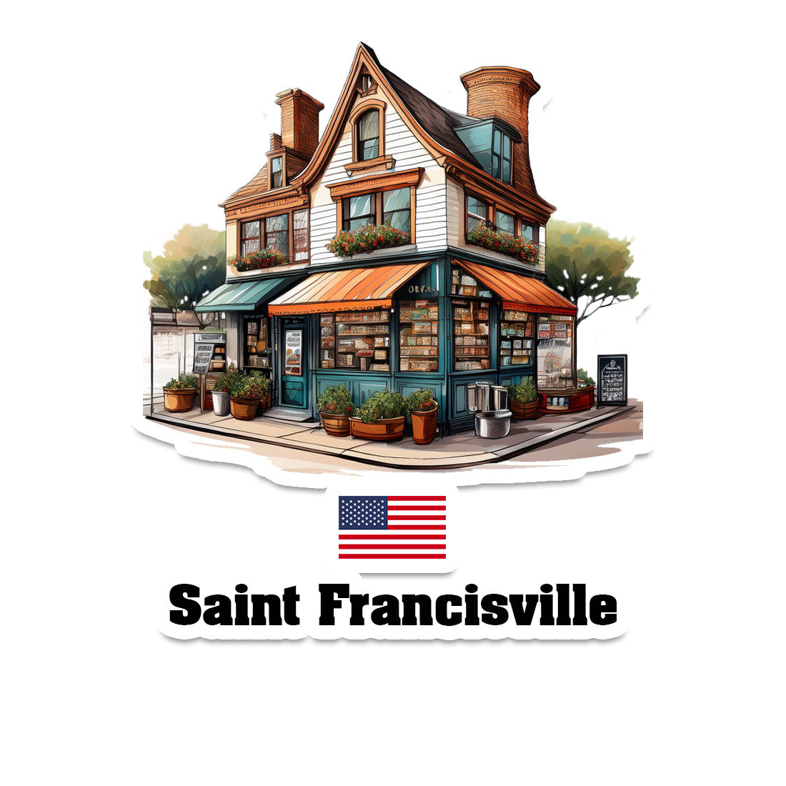 Saint Francisville Sticker