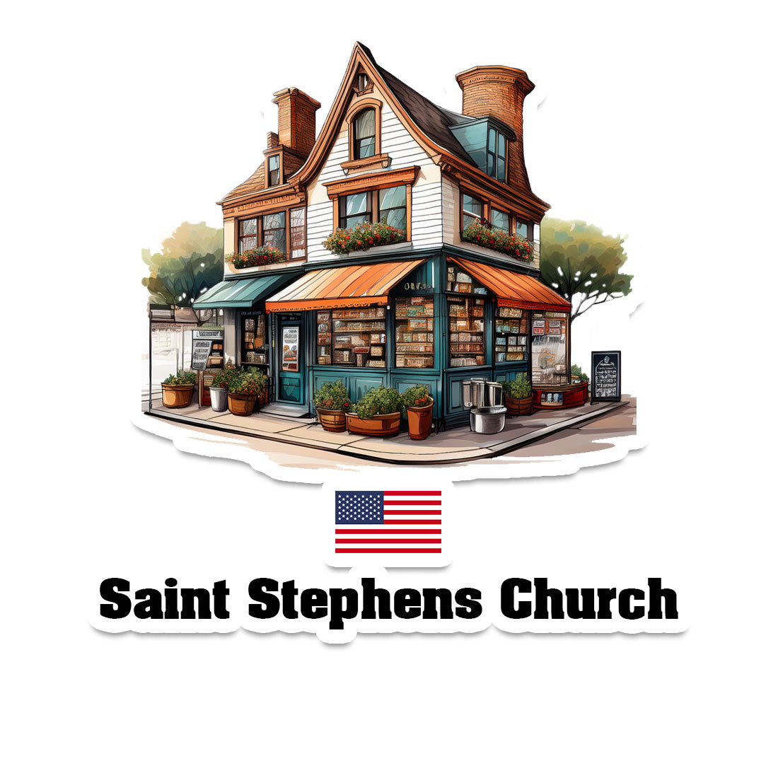 Saint Stephens Church Sticker