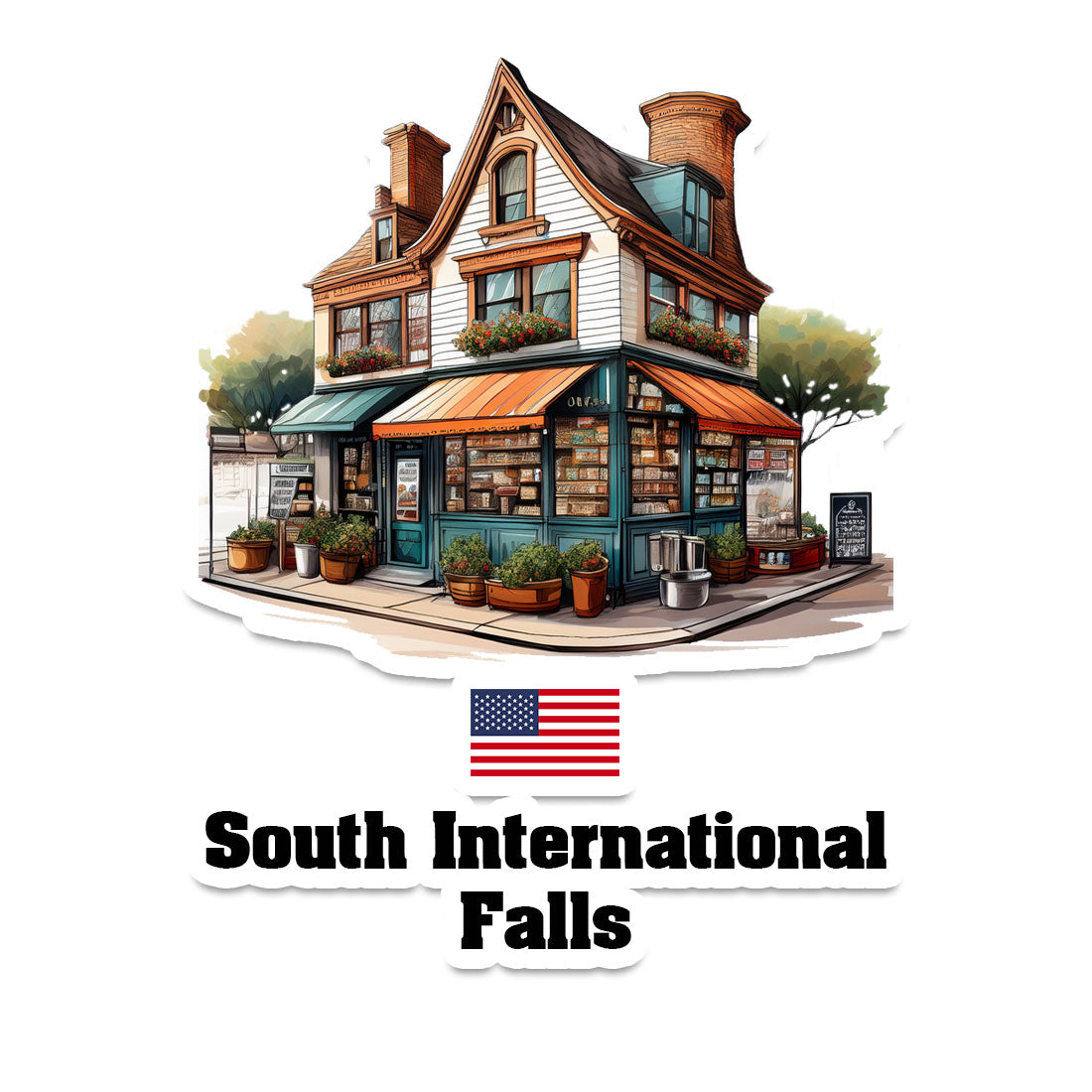 South International Falls Sticker