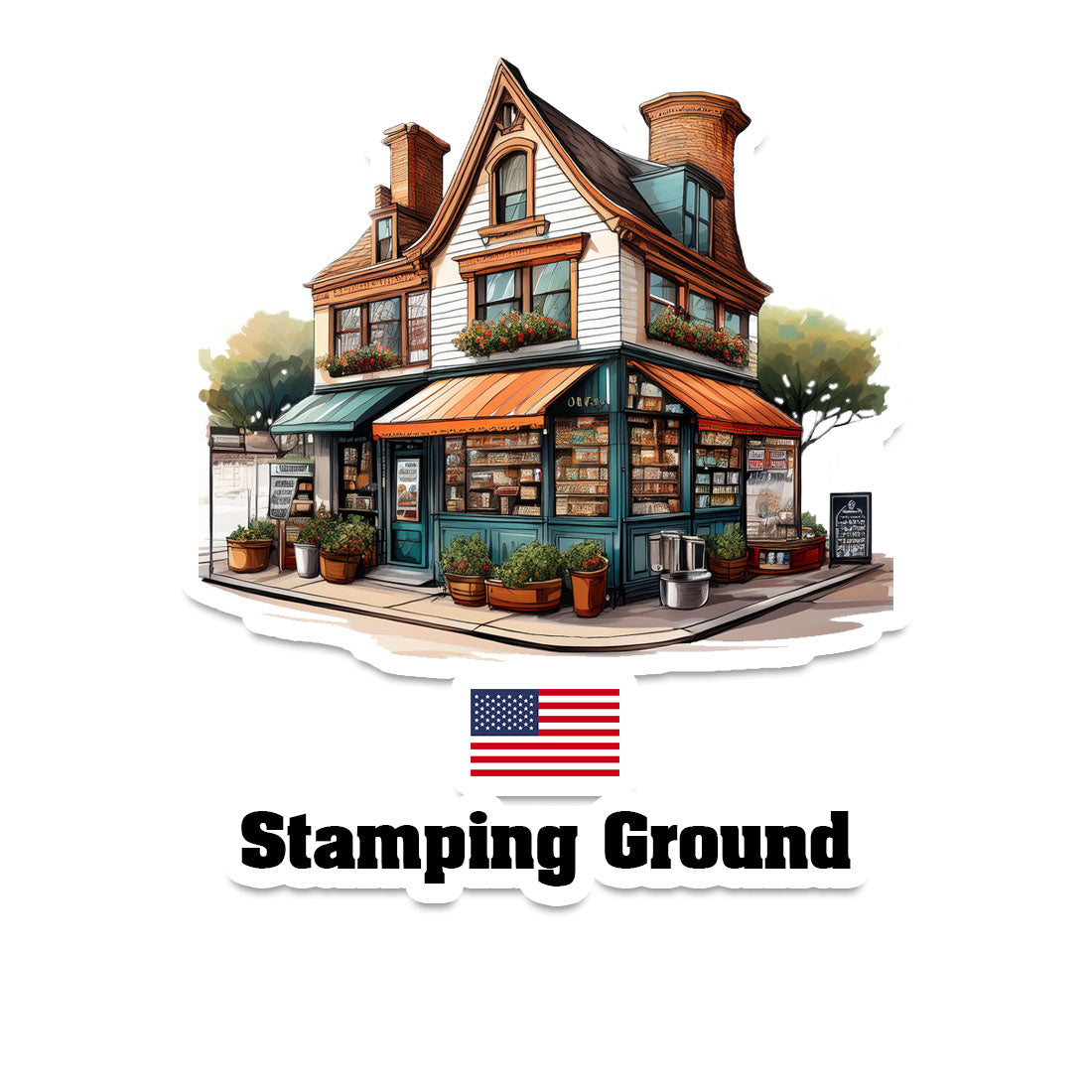 Stamping Ground Sticker