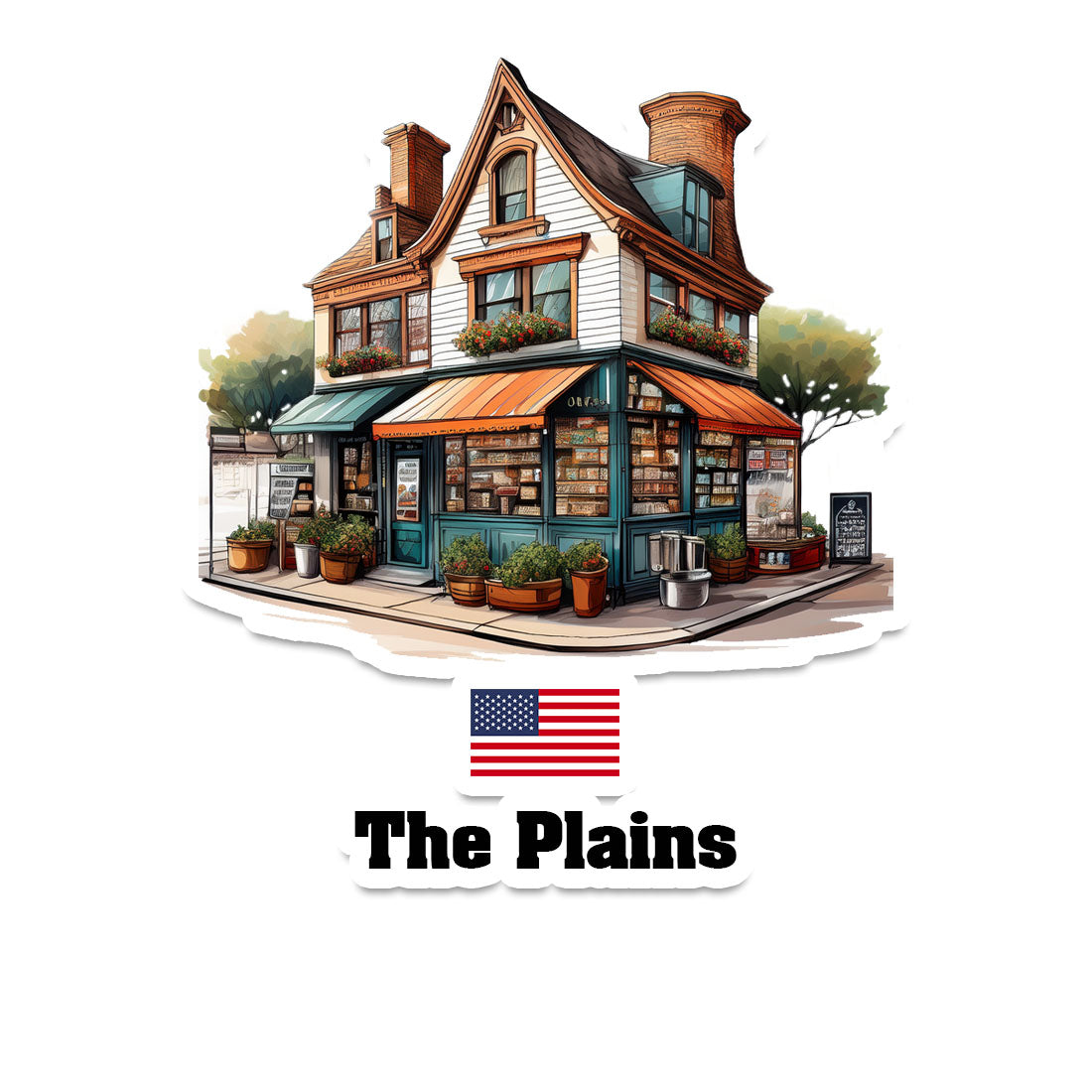 The Plains Sticker