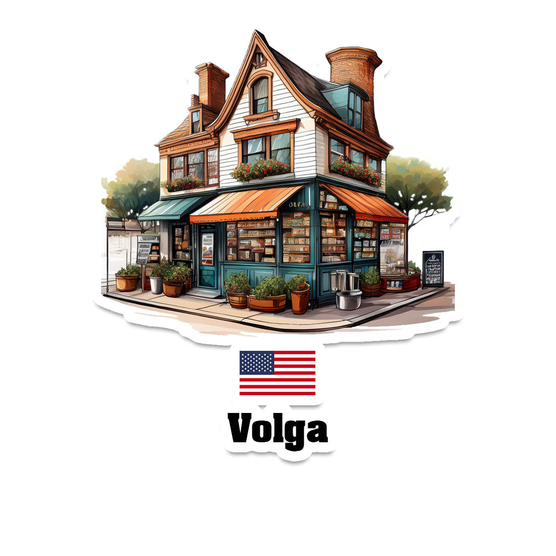 Volga Sticker