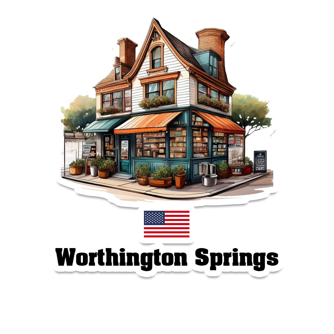 Worthington Springs Fridge Magnet