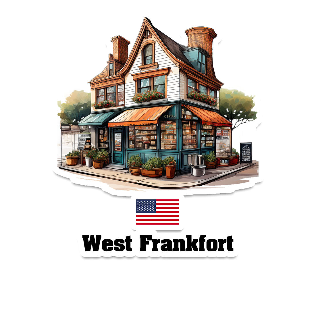 West Frankfort Sticker