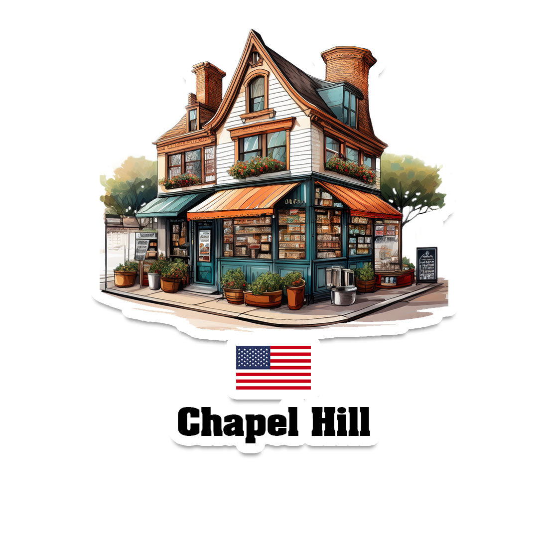 Chapel Hill Fridge Magnet