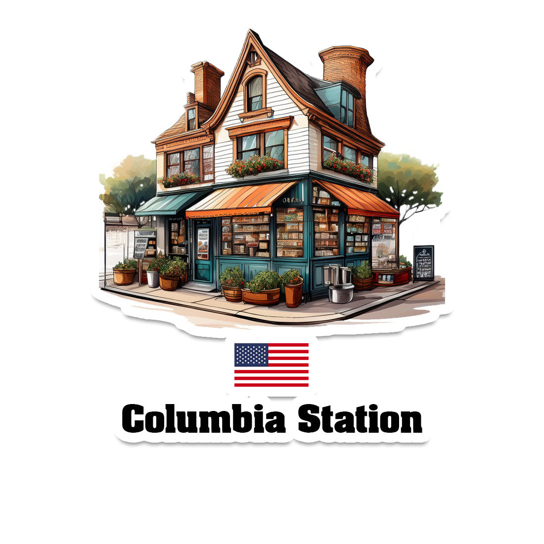 Columbia Station Sticker