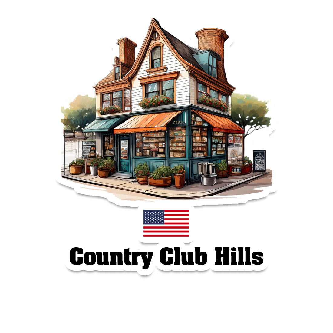 Country Club Hills Sticker