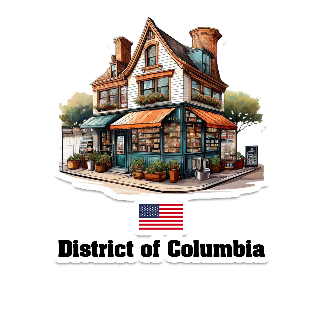 District of Columbia Fridge Magnet