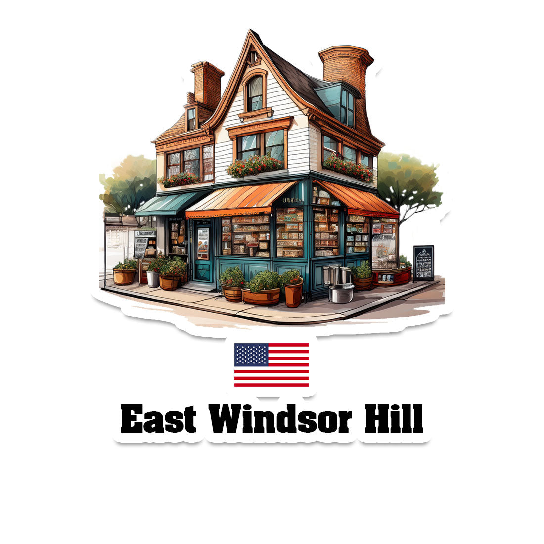 East Windsor Hill Fridge Magnet