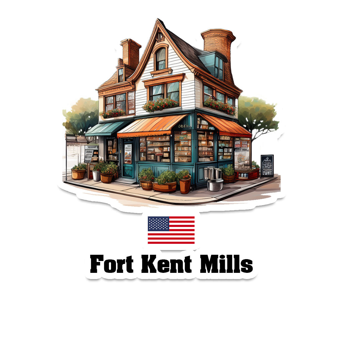 Fort Kent Mills Fridge Magnet