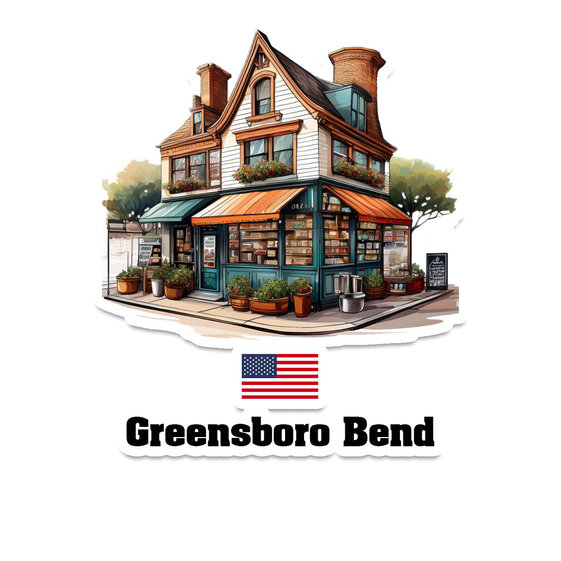 Greensboro Bend Sticker
