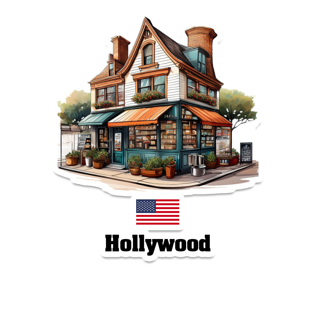 Hollywood Sticker